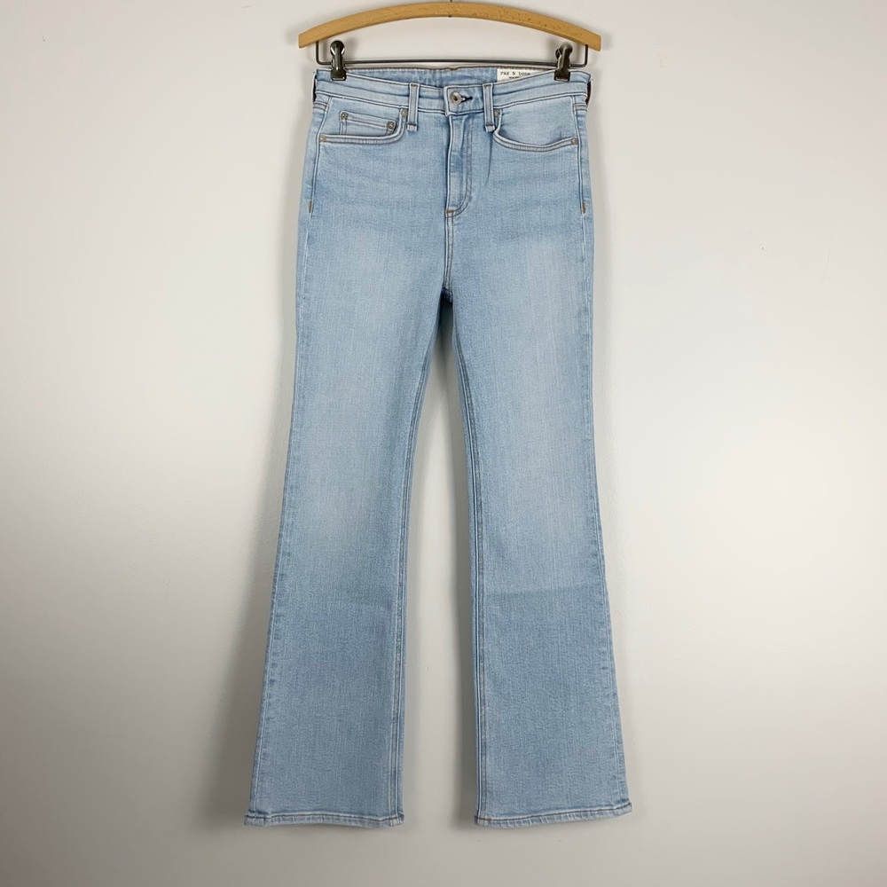 Rag & Bone Nina High Rise Ankle Flare Jeans Light Wash Denim Women’s Size 26 NWT - Picture 2 of 16